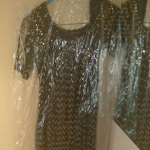 Ashley Stewart Dresses - Black and Gold Dress Ashley Stewart Dresses - Black and Gold Dress